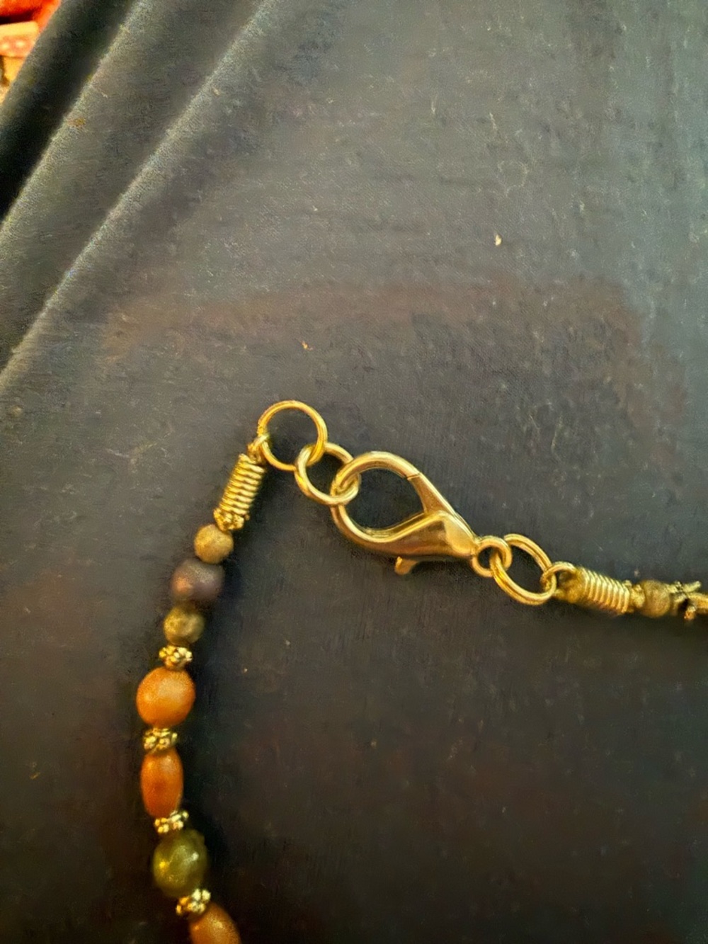Handmade Beaded Pendant Necklace - Picture 2 of 3